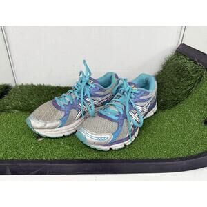 Asics Gel Excite 2 Women’s Running Shoes Size 6 M T473N Blue Silver Purple